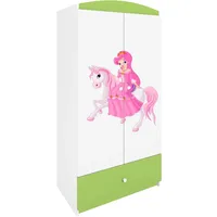 Raumhirsch furniture Kinderkleiderschrank Grün, 90x175x52 cm, Kinder- & Jugendzimmer,