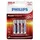 Philips Power LR03 Micro (AAA) 4 St.