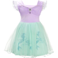 Lito Angels Kleine Meerjungfrau Prinzessin Arielle Kleid Kostüme Verkleidung für Mädchen Kinder, Größe 5-6 Jahre 110, Lila 265