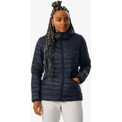 Skijacke Damen leicht und warm - 500 blau/schwarz asphaltblau L