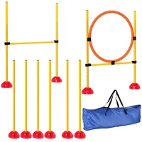 PawHut Agility Set Hunde 3-teiliges befüllbar Agility-Ausrüstung für Hundetraining