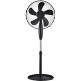 V-Tac Standventilator 125 cm höhenverstellbar Schwarz