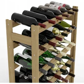 LENMAR Weinregal 102 x 63 x 25 cm Beige