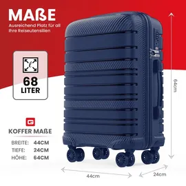 GENTOR 4-Rollen 64 cm / 68 l blau