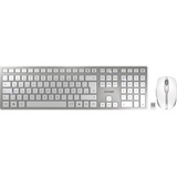 Cherry DW 9100 Slim weiß/silber, USB/Bluetooth, CZ/SK (JD-9100CS-1)