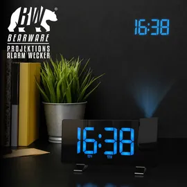 Bearware Projektionswecker schwarz