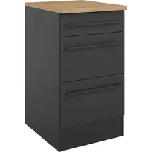 yourkitchen Unterschrank Jazz 50 x 60 x 90 cm Schwarz