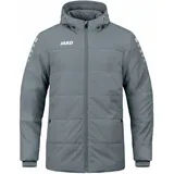 Jako Team Coachjacke mit Kapuze Kinder steingrau 128