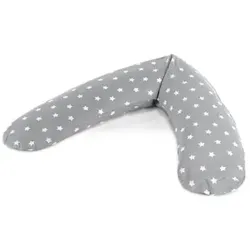 THERALINE Stillkissen Komfort inkl. Bezug Big Stars grau