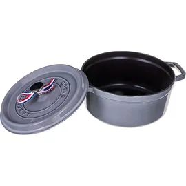 Staub Cocotte 24 cm rund graphitgrau