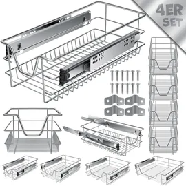 Kesser KESSER® Teleskopschublade Küchenschublade Küchenschrank ? Korbauszug ? Schrankauszug ? Vollauszug ? Schublade