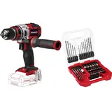 Einhell Akku-Bohrschrauber 18 V Li-Ion ohne Akku + 40-tlg. Bit- und Bohrerset