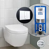 Villeroy & Boch Subway 2.0 ViFresh Komplett-SET Wand-WC mit neeos Vorwandelement,, 5614A1T2+16791WH#SET,