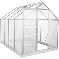 Zelsius Gewächshaus Alu HKP 6 mm 4,75 m² inkl. Fundament