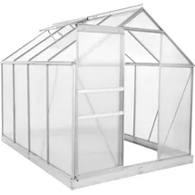 Zelsius Gewächshaus Alu HKP 6 mm 4,75 m² inkl. Fundament