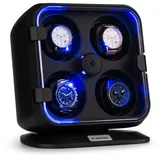 Klarstein Uhrenbeweger für 4 Uhren mit LED-Beleuchtung 3 Rotationen Schwarz