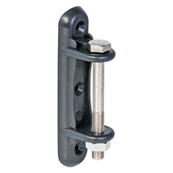2x Eckisolator mit Metallbolzen EDELSTAHL