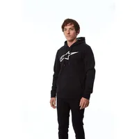 Alpinestars Ageless Zip V3 Herren Fleece Sweatshirt mit Kapuze Schwarz/Weiß M