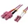 Value LWL-Kabel 50/125μm OM4, LC/SC, LSOH, violett, 2 m