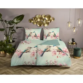 DESCANSO Minne Vogel Mint 135 x 200 cm + 2 x 80 x 80 cm
