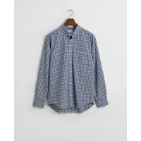 GANT Blusenshirt »REG POPLIN SMALL CHECK SHIRT«, Regular Fit Popeline Hemd mit kleinem Karomuster, Gr. XL