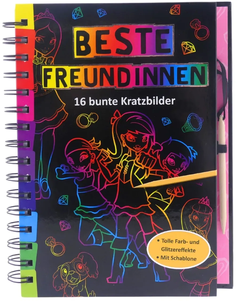 Kratzbuch: Beste Freundinnen - Kratz- und Kritzel- Abenteuer ullmann NEU