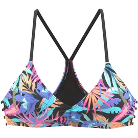 BENCH Bikini-Top Damen Schwarz/Mehrfarbig 36 Cup A/B