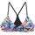 BENCH Bikini-Top Damen Schwarz/Mehrfarbig 36 Cup A/B