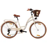Goetze Mood Damenrad, City Bike 28 Zoll, 7-Gang mit Korb, Palomino