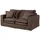 Massivmoebel24 Hussensofa 2-Sitzer196x108x76 taupe KINGSTON