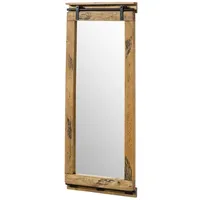 MASSIVMOEBEL24.DE Spiegel Mango 59x6x145 natur lackiert RAILWAY #1010