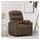 vidaXL Relaxsessel Braun Stoff 92 x 105 x 0 cm Braun mit verstellbarer Rückenlehne