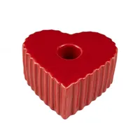 Boltze Kerzenhalter Rot, Keramik, 8x4x9 cm, Dekoration, Kerzen &