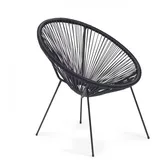 Mobili Rebecca Gartenstuhl, Schwarz Vintage