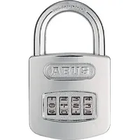 ABUS Zahlenvorhangschloss 160/50 Schlosskörper-B.51mm STA geh.silber Zahlenroll.4