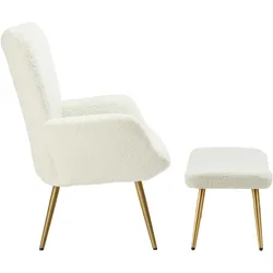 TECTAKE Sessel Hygge gepolstert, ergonomisch, Belastbarkeit 150 kg  1