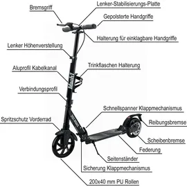 Mach1 Kickscooter Schwarz