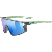 Uvex Skyryse JR. Kinderbrille Grey/Green Matt/Mirror Blue
