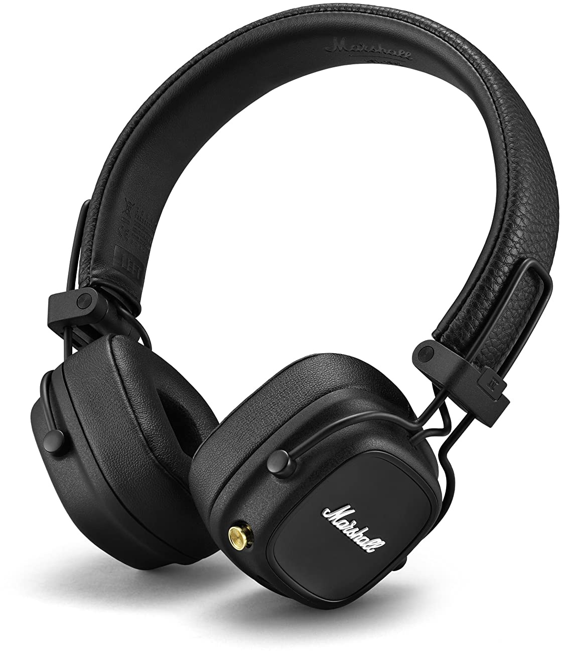 Marshall Major IV On Ear Bluetooth Kopfhörer, Kabelloser Ohrhörer, Faltbar, 80 Stunden kabellose Akkukapazität - Schwarz