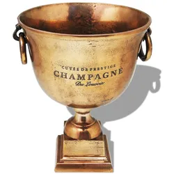 Champagner-Kühler Pokal Kupfer Braun