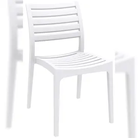 CLP Ares Gartenstuhl 48 x 58 x 82 cm weiß 2er Set