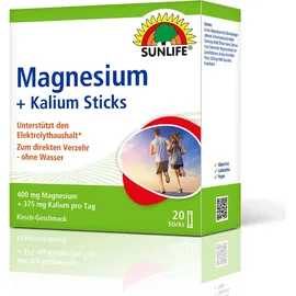 Sunlife Magnesium + Kalium Sticks 20 St.
