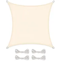 Celinasun Sonnensegel wasserdicht inkl Befestigungsseile Basic Quadrat 3 x