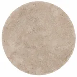 OTTO home Teppich OTTO HOME "Desner, Hochflor Teppiche" Gr. 9, beige, H:35mm Ø:140cm, Kunstfaser, Teppiche, Teppich, Mikrofaser, weich, flauschig, Wohnzimmer, Schlafzimmer, Kinderzimmer
