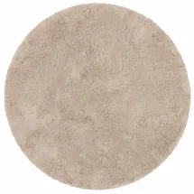 OTTO home Teppich OTTO HOME "Desner, Hochflor Teppiche" Gr. 9, beige, H:35mm Ø:140cm, Kunstfaser, Teppiche, Teppich, Mikrofaser, weich, flauschig, Wohnzimmer, Schlafzimmer, Kinderzimmer