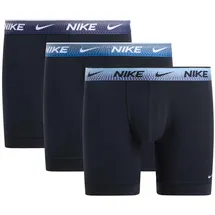 Nike Boxershorts 3 Einheiten Schwarz / Blau S