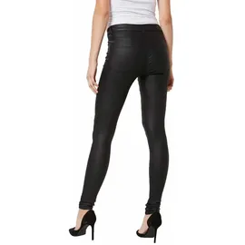 Vero Moda Seven Normal Waist Smooth Coated Jeans Black L 30