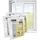 EasyMaxx Insektenschutz-Fensterrahmen 130 x 130 cm Weiß