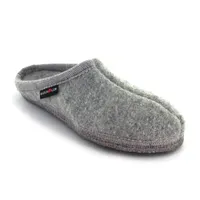 Haflinger HAFLINGER® Uni Pantoffel Alaska, steingrau 49 - Grau - 49