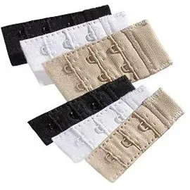 LASCANA BH-Verlängerung LASCANA, Damen, bunt (1x carameliert 1x weiß, 1x schwarz), Polyamid, BH-Verlängerungen, für 1- und 2-Haken-Verschlüsse